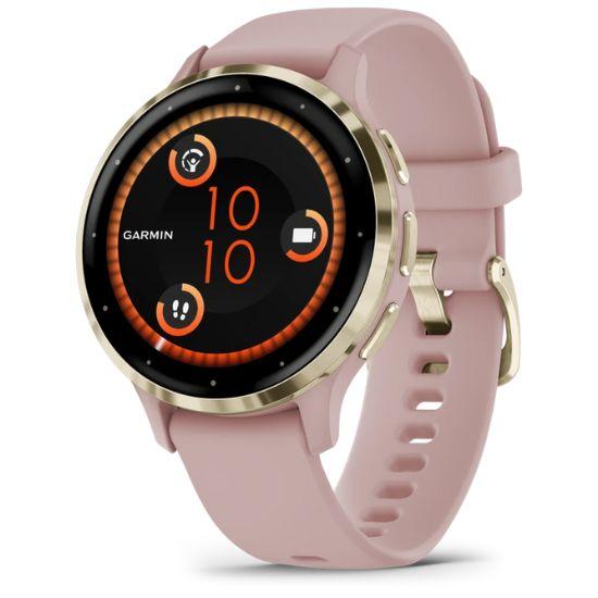 Garmin Venu S Cream Gold Dust Rose Silicone Band Mp Cz